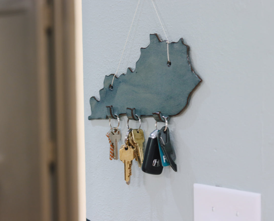 KY-Shaped Key Holder - Classic Blue